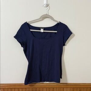 VENUS Women's Deep Blue Short Sleeve Top